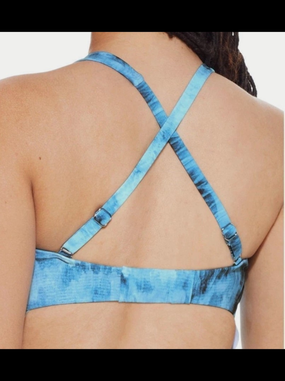Birdsong Santorini Sea Women’s Vacation Tie-Dye Underwire Bikini Top 32DD NWT - Picture 2 of 11